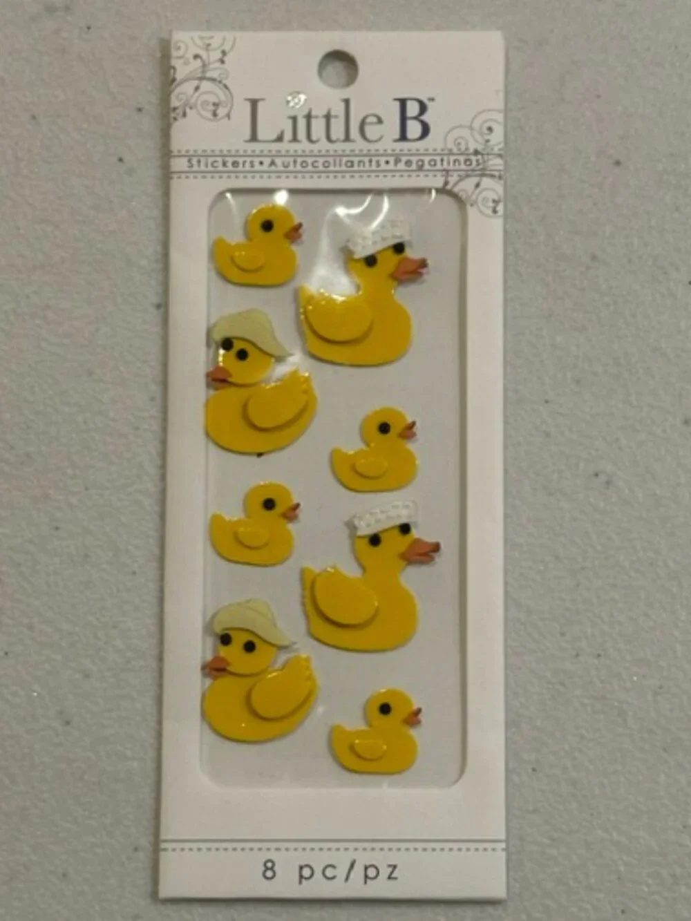 NEW Little B Stickers Duckies-8 pieces #100140